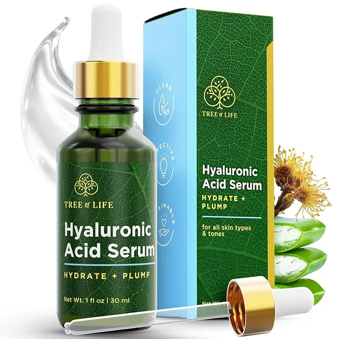 Durable Tree of Life Beauty Hyaluronic Acid Serum Skin Brightening Face Oil Healthy