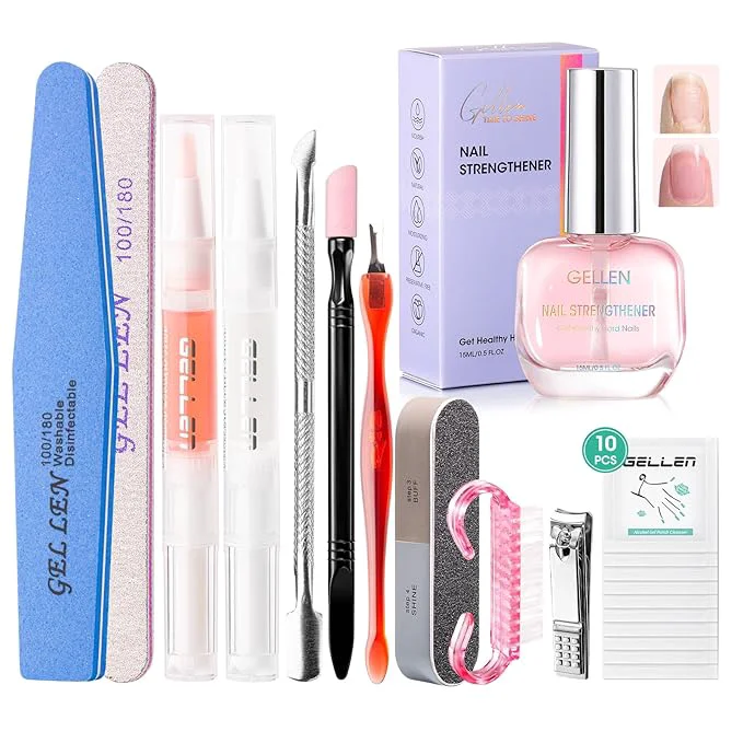 Artisan Gellen Nail Care Kit Manicure Tools Kit Nail Strengthener and 2Pcs Nail File Contemporary