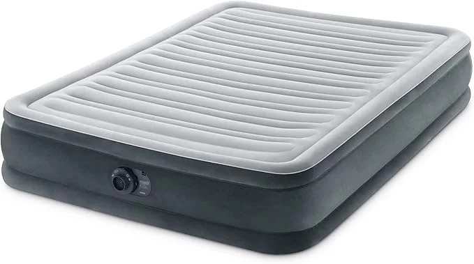 Intex Mid-Rise Air Mattress Bed with Built-in Pump Dura-Beam Deluxe Comfort Plush Full - Portable Luxury Travel Airbed for Adults Camping Guests Quality