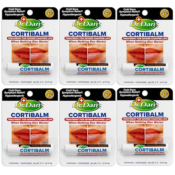 Excellent Dr. Dan's Cortibalm-6 Pack-for Dry Cracked Lips Certified