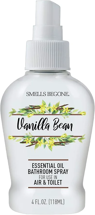 Outstanding SMELLS BEGONE 4 oz Essential Oil Bathroom Spray Sophisticated