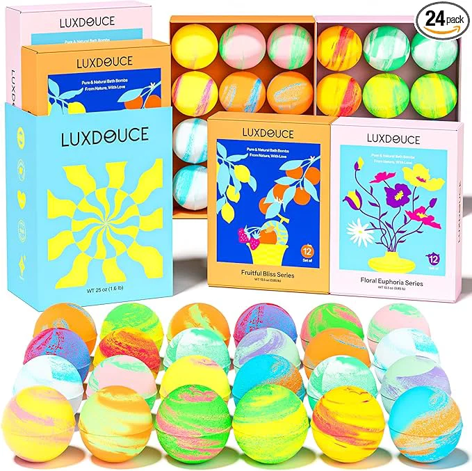 Outstanding Bath Bombs Gift Se 24 Pack Bubble Bombs Selected