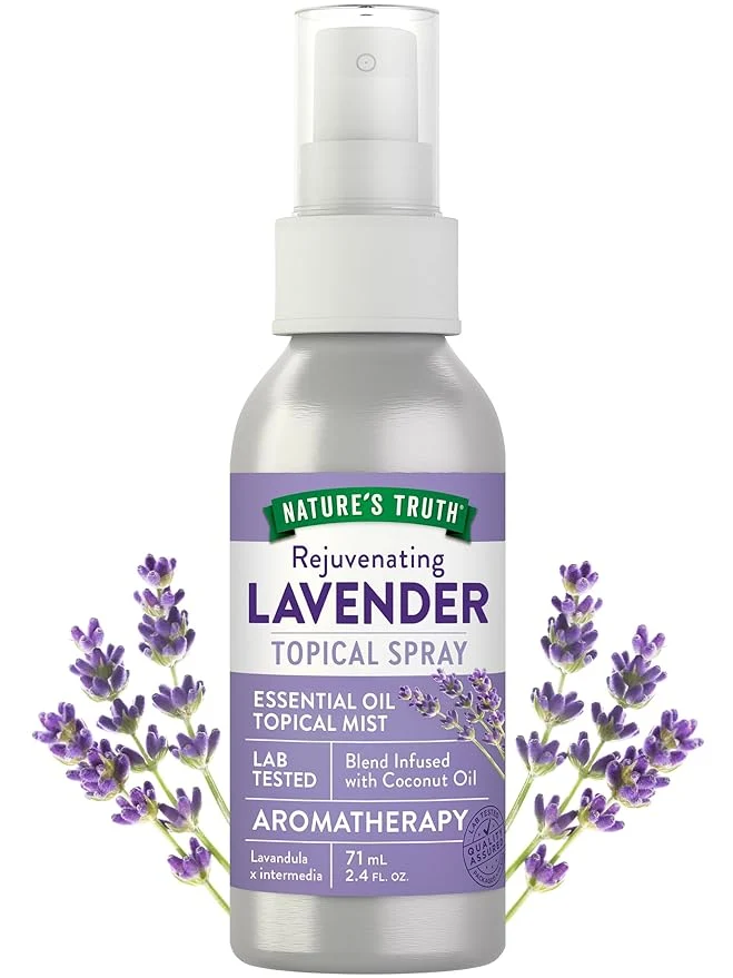 World-Class Nature's Truth Lavender Essential Oil Spray 2.4 fl oz Room Aroma Mist Convenient