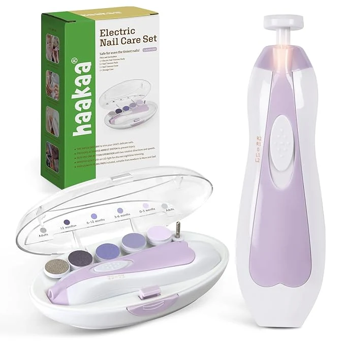 Lightweight haakaa Baby Nail Trimmer Electric Baby Nail File Kit Top-Quality