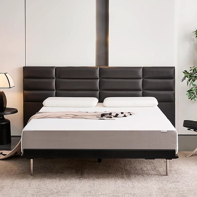 Fine Crafted Amazon Basics Breathable Memory Foam Mattress Soft Plush Feel 10 Inch King P22MD-10K White Grey Eco-Friendly