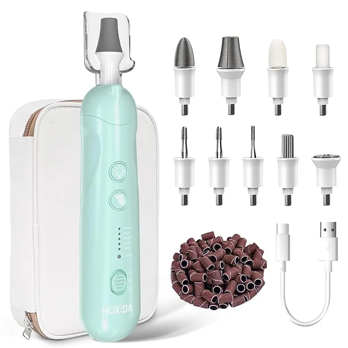 High-Performance Manicure Pedicure Kit for Women Professional Nail Grinder for Senior Thick Natural