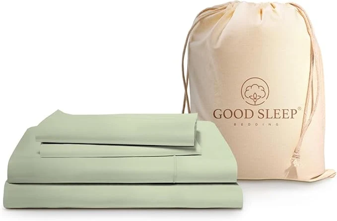 Innovative Good Sleep Bedding Egyptian Cotton Sheets Queen Size Set - Queen Bed Sheets 4 Pc Queen Size Bed Sheets Luxury Sateen Weave Ultra Soft Queen Sheet Set Deep Pocket Fits Upto 16 quot - Sage Official