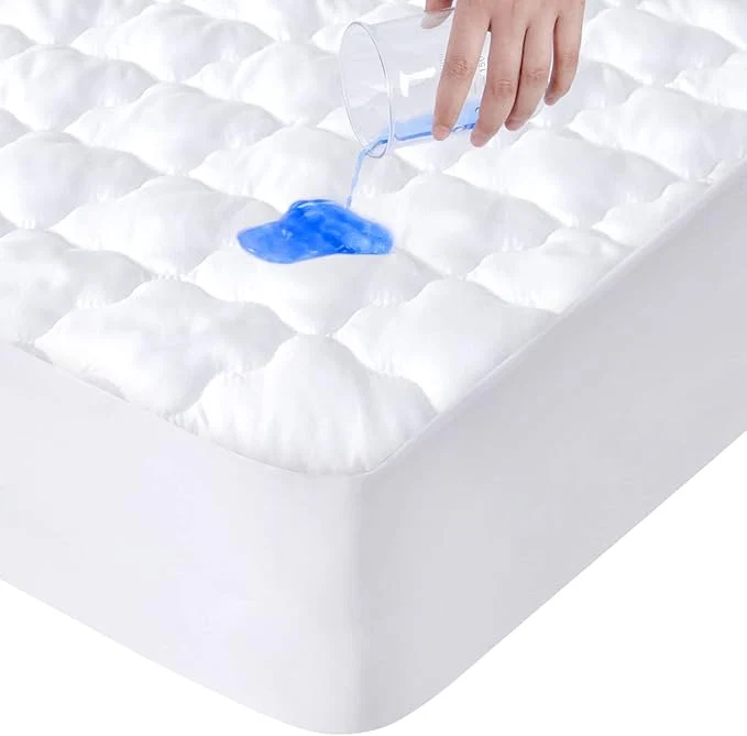 Contemporary Mattress Protector Waterproof Twin Size for Kid Soft amp Cooling Twin Mattress Pad Cover Quilted for Single Bed Fitted with Deep Pocket up to 14 quot Depth Lightweight