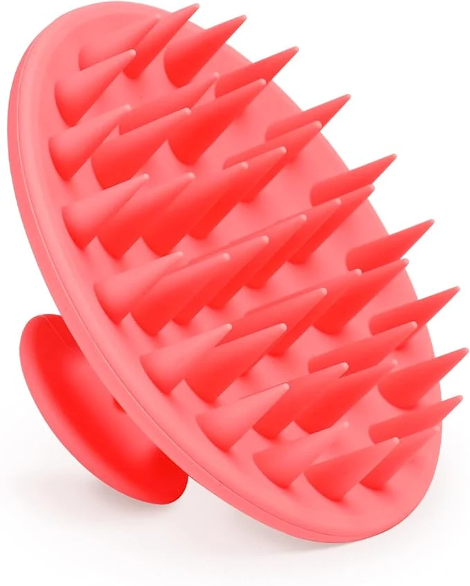 Efficient Meartchy Silicone Scalp Massager Shampoo Brush Scalp Brush Contemporary