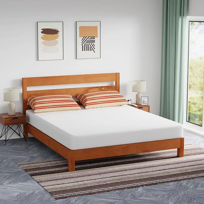 Next-Generation FDW 8 Inch California King Mattress Medium Firm Gel Memory Foam Mattress White Bed in a Box CertiPUR-US Pressure Relief Cooling Ventilated Foam Washable Removable Cover Trusted