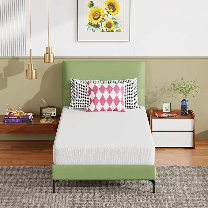Reliable FDW 8 Inch Twin Mattress Base Foam Medium Firm Support Breathable amp Comfortable Removable Washable Zipper Cover Bed-in-a-Box，CertiPUR-US Smart