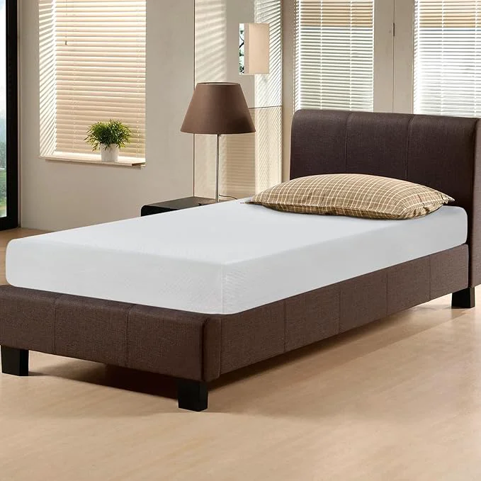 Minimalist FDW 12 Inch Twin Mattress Medium Firm Gel Memory Foam Mattress White Bed in a Box CertiPUR-US Pressure Relief Cooling Ventilated Foam Washable Removable Cover Innovative