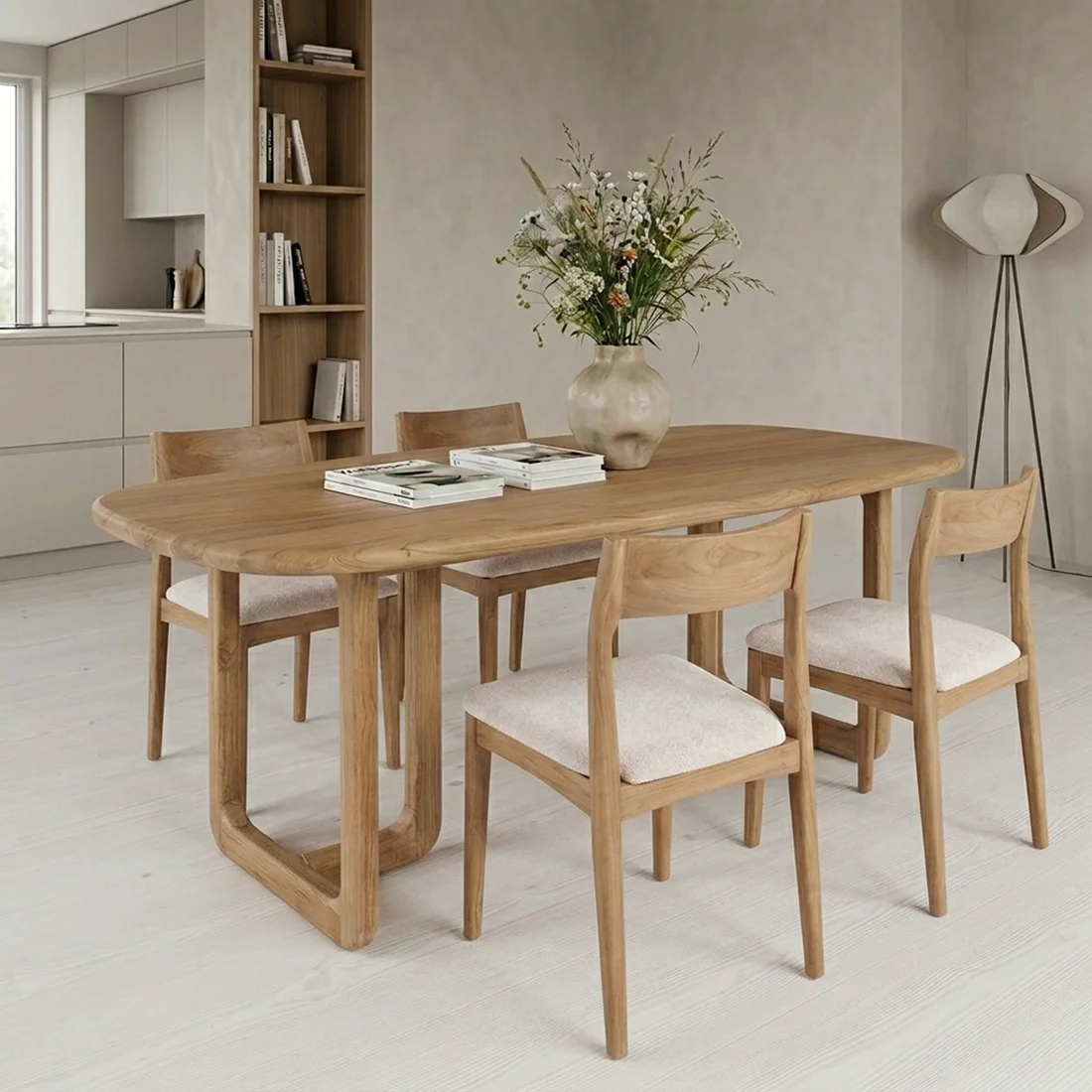 Responsible Invierno teak dining table Powerful