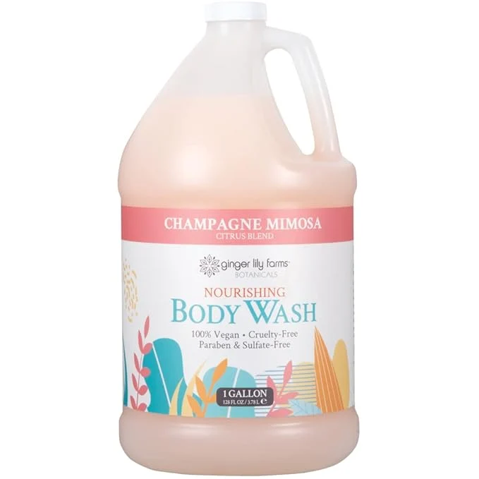 Healthy Ginger Lily Farms Botanicals Nourishing Body Wash Champagne Mimosa Vegan Fine