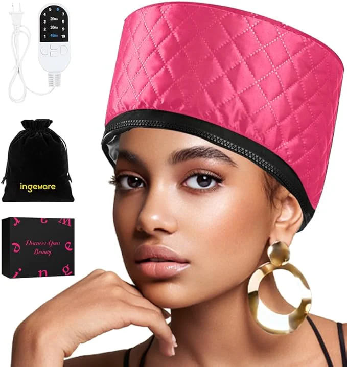 Healthy Heat Cap for Deep Conditioning Ingeware Thermal Cap for Hair Steamer Cap for Safe