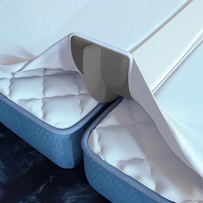 Unique 2-in-1 Bed Bridge Twin Twin XL to King with Attached Sheet – Split Bed Gap Filler amp Twin to King Bed Converter Patent Pending Contemporary