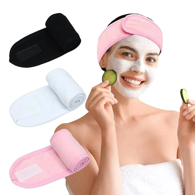 Dependable 3 Pack Facial Spa Headband for Women Innovative
