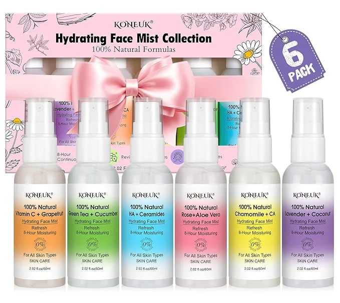 Long-Lasting KONEUK Skincare Refreshing Face Mist Kit-Long Hydration and Soothing Facial Selected