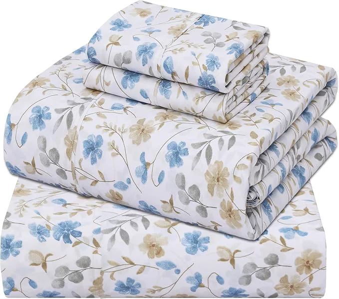 Innovative ZOYER Cotton Sheets – California King Percale Bedding Cooling amp Breathable Durable with a Crisp Soft amp Comfortable Feel 14 quot Deep Pocket 4-Piece Set Country Coast Proven