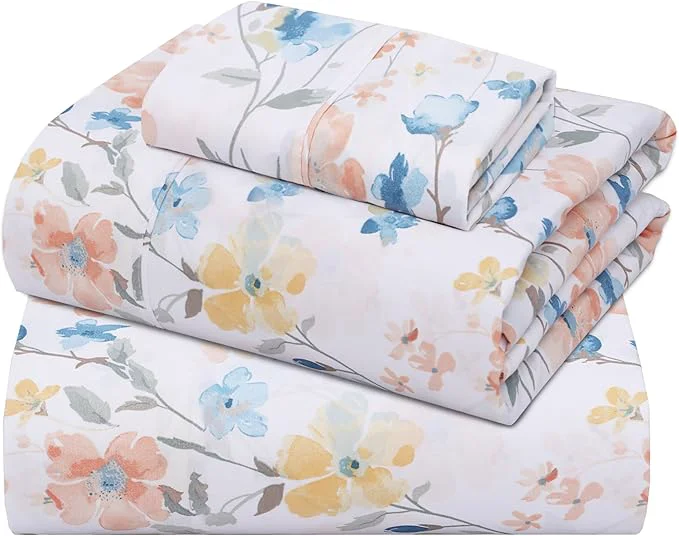 Classic ZOYER Cotton Sheets – Twin Size Percale Bedding Cooling amp Breathable Durable with a Crisp Soft amp Comfortable Feel 16 quot Deep Pocket 3-Piece Set Summer Spring Flexible