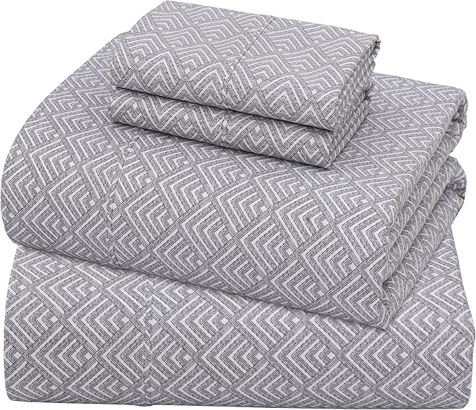 Reusable ZOYER Cotton Sheets – California King Percale Bedding Cooling amp Breathable Durable with a Crisp Soft amp Comfortable Feel 14 quot Deep Pocket 4-Piece Set Diamond Box Lightweight