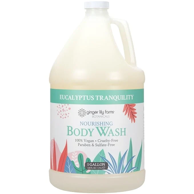 Secure Ginger Lily Farms Botanicals Nourishing Body Wash Eucalyptus Tranquility High-End