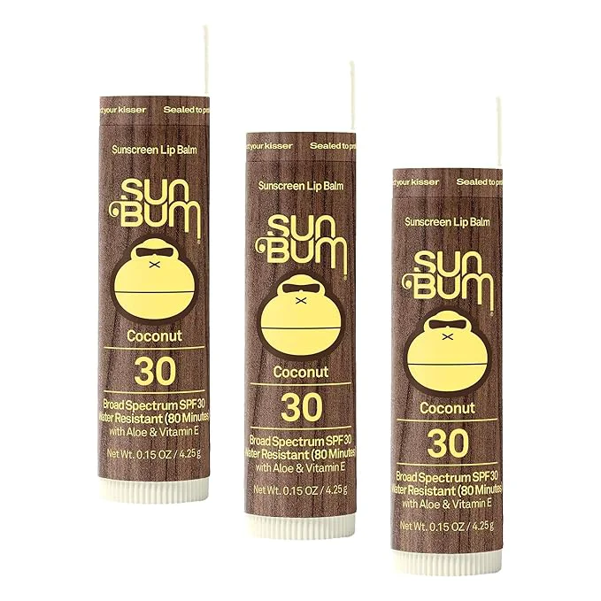 World-Class Sun Bum SPF 30 Sunscreen Coconut Lip Balm Smooth