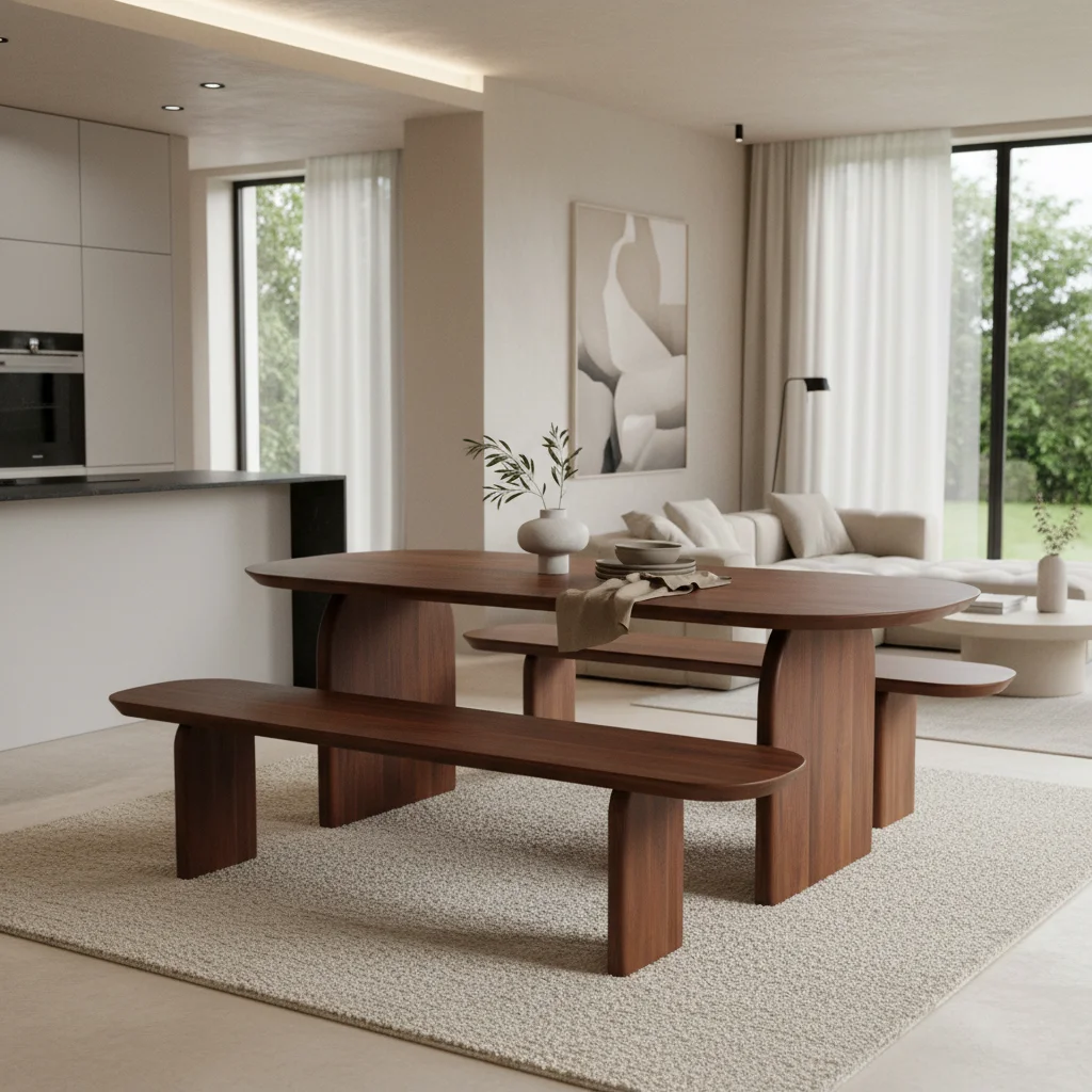 High-Grade Bullnose bench brown Fine Crafted
