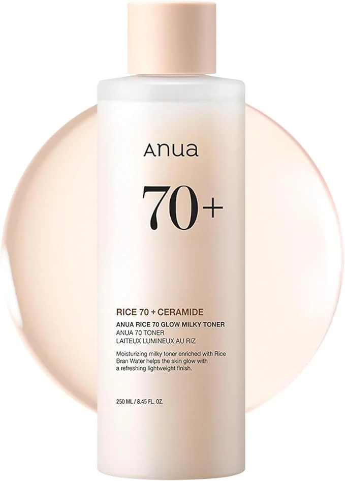Smart Anua Rice 70 Glow Milky Toner Glass Dewy Skin Hydrating Barrier Care Fashionable