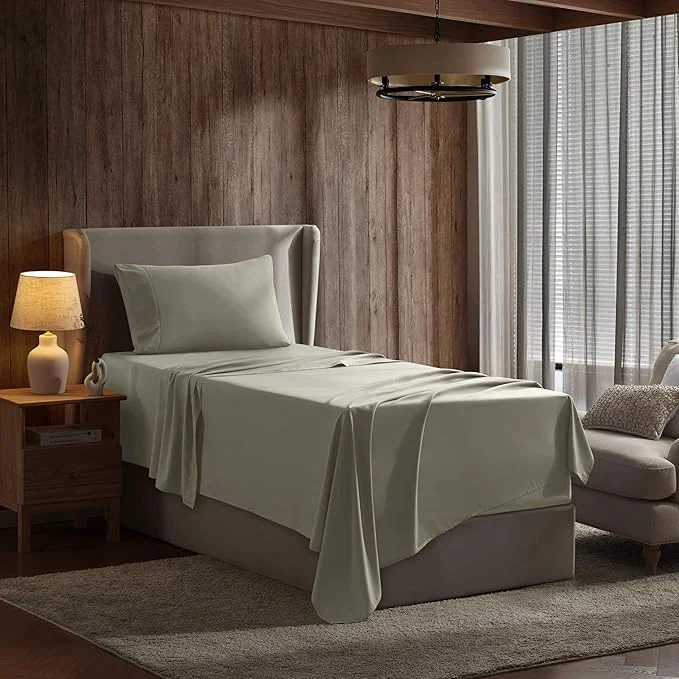 First-Class Nestl Twin Sheet Set - 1800 Ultra-Soft Microfiber Twin Bed Sheets - Double Brushed - Deep Pockets - Easy Fit - Extra Soft - 3 Piece Set - Bedding Sheets amp Pillowcases Twin Light Green Quality