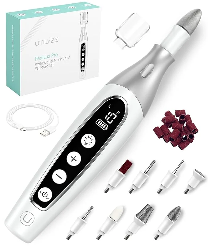 Solid PediLux Pro Professional Manicure Pedicure Kit Cordless Electric Nail File Effective