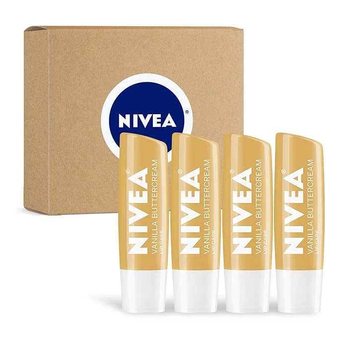 Genuine NIVEA Vanilla Buttercream Lip Care Moisturizing Lip Balm Traditional