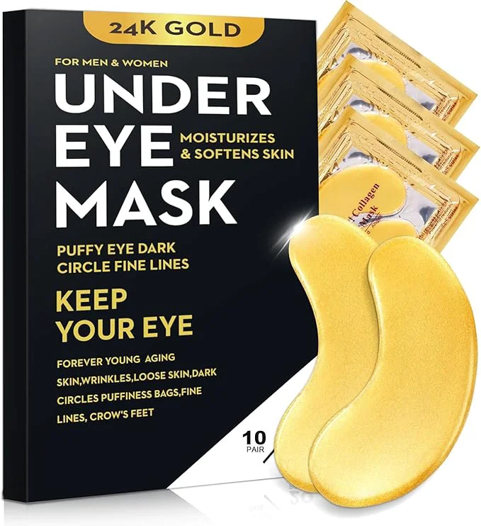 Proven 20Pcs 10Pairs Under Eye Patches Gold Fashionable