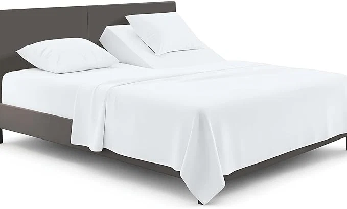 Dependable SGI bedding Adjustable Split Head Flex Top Cal King 28 quot Microfiber Sheet Set – Ultra Soft Cooling amp Deep Pocket 15 Fitted 4-Piece Breathable amp Durable Bedding Set for Split Cal King Beds -White Authentic