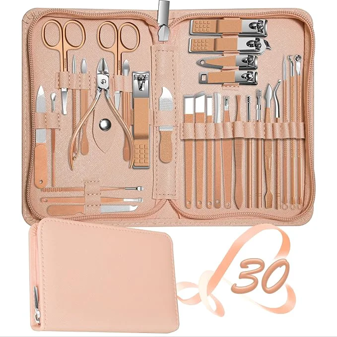 Lightweight Manicure Set 30 in 1 Nail Clippers Set Nail Manicure Kit High-Grade