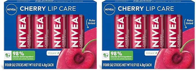 Responsible NIVEA Cherry Lip Care Ruby Tinted Lip Balm Pack Natural