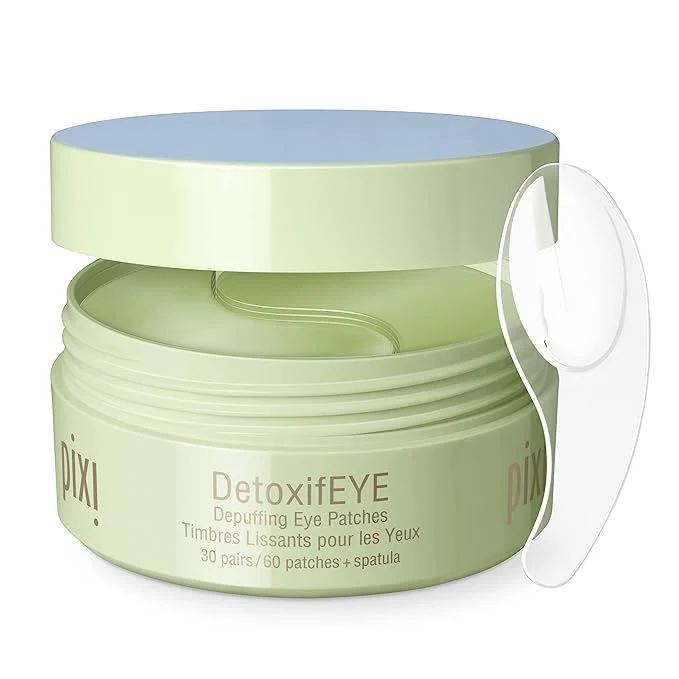 Efficient Pixi DetoxifEYE Depuffing Hydrogel Under-Eye Patches Hyaluronic Acid Caffeine Solid