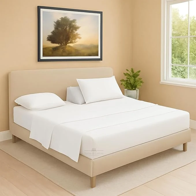 Consistent Split Head Flex 1 Qty Fitted Sheet for Adjustable Bed Cal King 32 quot Split Down from The Top Egyptian Cotton 600 Thread Count 18 quot Deep Pocket Super Soft Wrinkle White Excellent