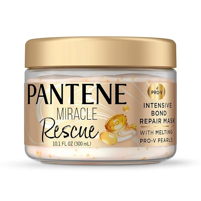 Relaxed Pantene Rescue Hair Mask Intensive Bond Repair Enhanced