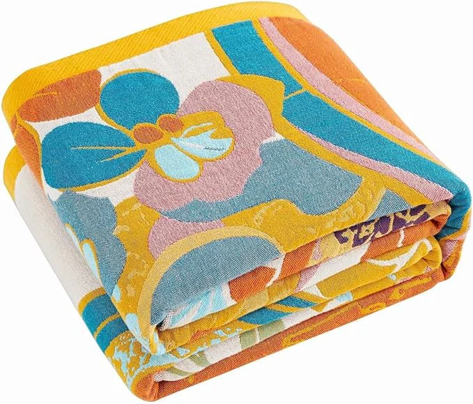 Traditional Boho Throw Blanket Lightweight Blankets for Summer Cotton Bohemian Decorative Throw Blanket 60 quot x80 quot Reversible Muslin Breathable Woven Farmhouse Blankets Quilt Prestigious