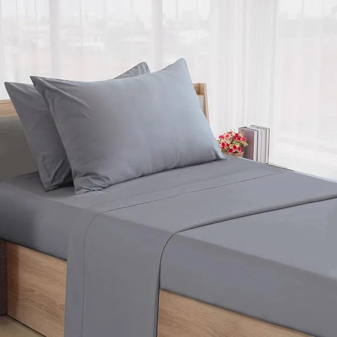 Expertly Made SPRINGSPIRIT Cot Sheets 30 quot x 75 quot x 9 quot 4 Piece Cot Sheet Set Cot Size Fitted Sheets with Narrow Twin Camp Bunk R Bunk Guest Beds Trifold Mattress Grey Consistent