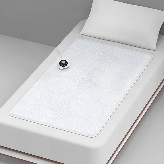 Practical MINI Twin Size Electric Heated Mattress Pad - Bed Warmer with Memory amp Preheat Functions 12 Heat Settings Single Control for 1-12 Hours Auto Off Lighted Button Flexible