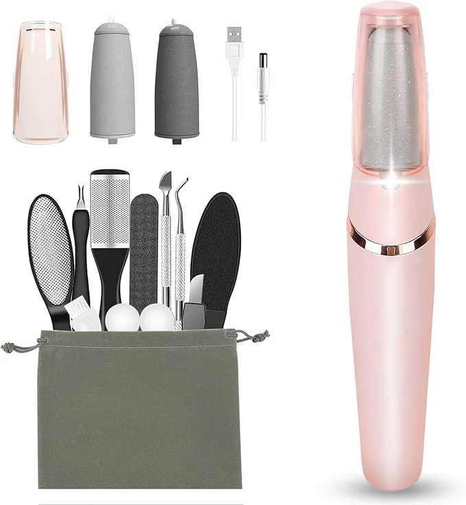 Lightweight Electric Callus Removers for Feet Haootadiy Electric Foot Callus Remover Minimalist