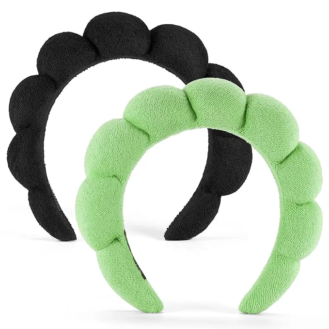 Comfortable Ztomine 2 Count Hairband Absorbent Terry Cloth Spa Headbands Reusable