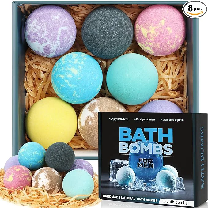 Long-Lasting Bath Bombs for Men and Women Gifts Set for Women Men Elite