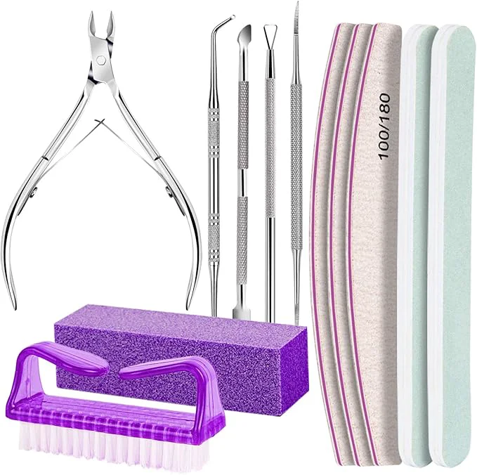 High-End FANDAMEI Manicure and Pedicure Tools Kit Manicure Kit Nail Files 100 180 Comfortable