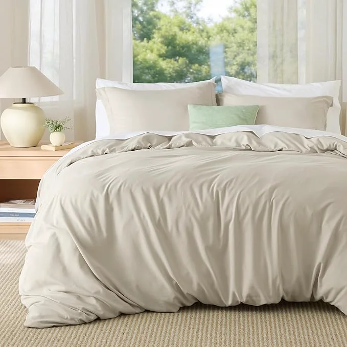 Verified Bedsure Duvet Cover Full Size - Soft Double Brushed Bedding Set for Kids amp Adults Zipper Closure 3 Pieces Includes 1 Duvet Cover 80 quot x90 quot amp 2 Pillow Shams NO Comforter Linen Durable