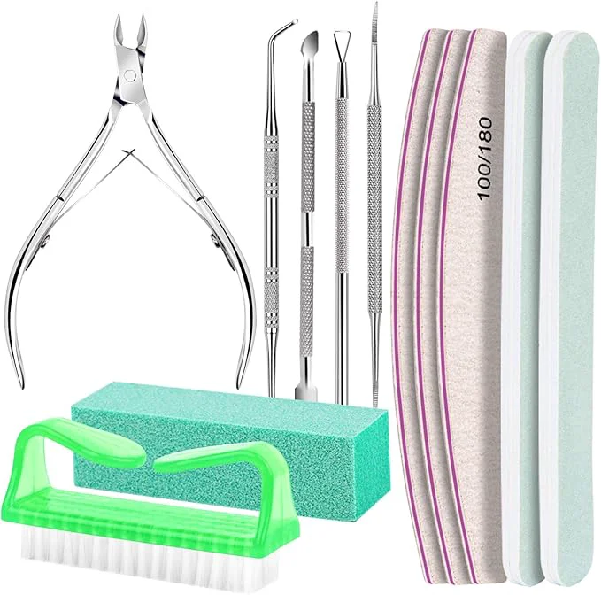 Premium Material FANDAMEI Nail Tools Nail Care Kit Nail Files 100 180 Nail Buffer Block Trusted
