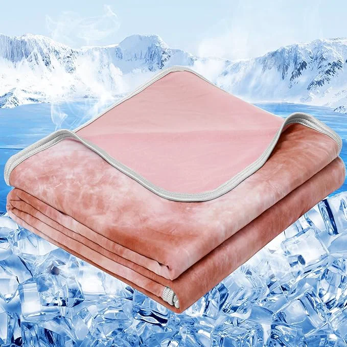Specialty inhand Cooling Throw Blanket 50 quot x60 quot Cooling Blankets for Hot Sleepers Absorbs Heat to Keep Adults Cool for Summer Nights Sweats Thin Cold Lightweight Blanket for Couch Bed All Season Use Versatile