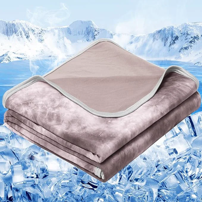 Top-Quality inhand Cooling Blanket Twin Size 60 quot x80 quot Cooling Blankets for Hot Sleepers Absorbs Heat to Keep Adults Cool for Summer Nights Sweats Thin Cold Lightweight Blanket for Couch Bed All Season Use Superior